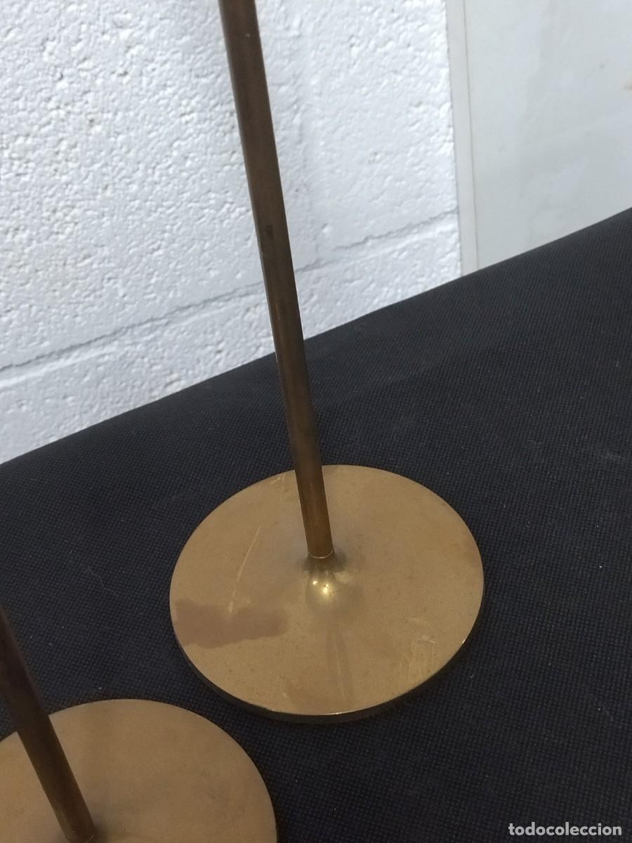Vintage: Candelabros metal pareja - Foto 6