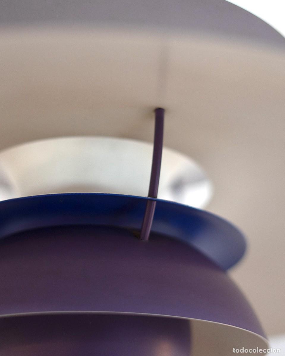 Vintage: L&Aacute;MPARA PH5 MORADA DE LOUIS POULSEN - Foto 6
