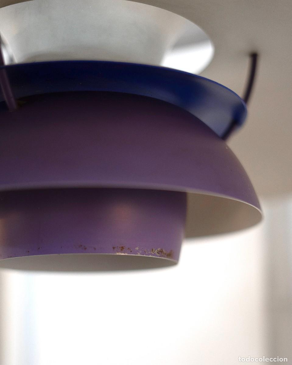 Vintage: L&Aacute;MPARA PH5 MORADA DE LOUIS POULSEN - Foto 7