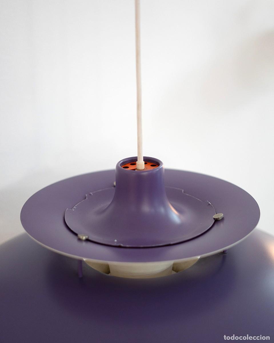 Vintage: L&Aacute;MPARA PH5 MORADA DE LOUIS POULSEN - Foto 10
