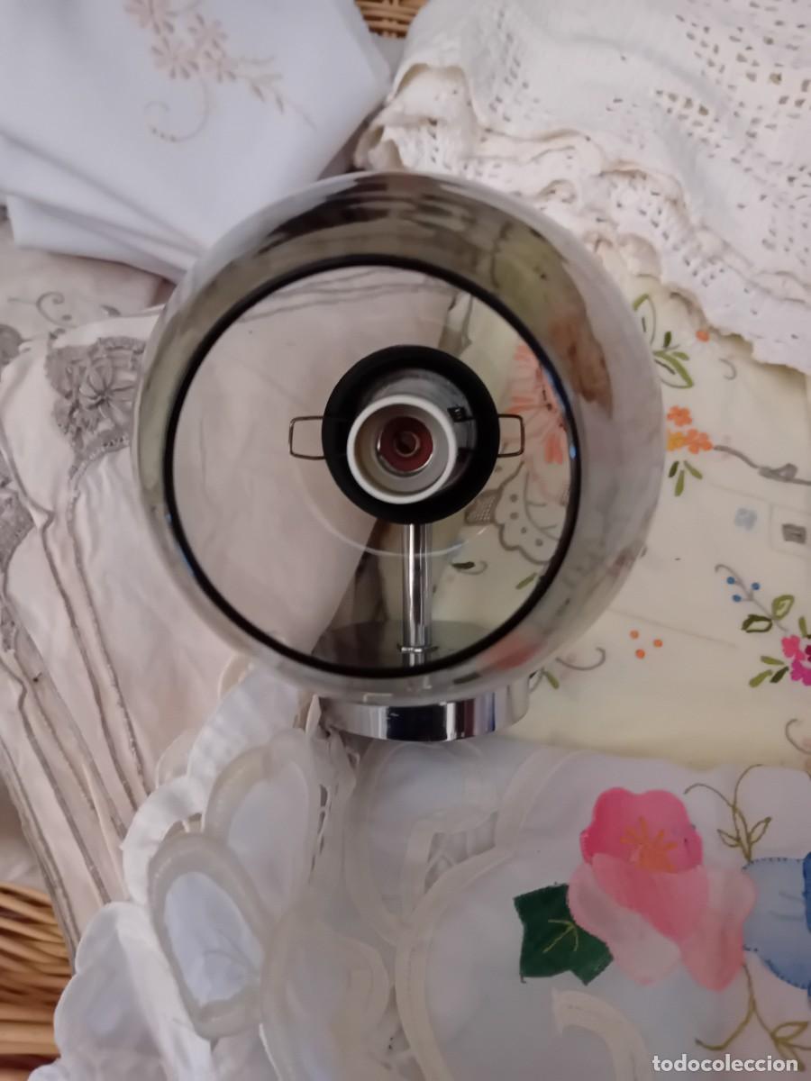 Vintage: Aplique l&aacute;mpara de pared de acero d&eacute;cada de los 70 - Foto 5