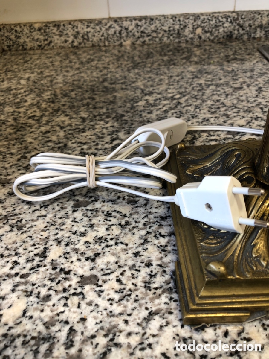 Vintage: LAMPARAS DE MESA EN BRONCE - Foto 2