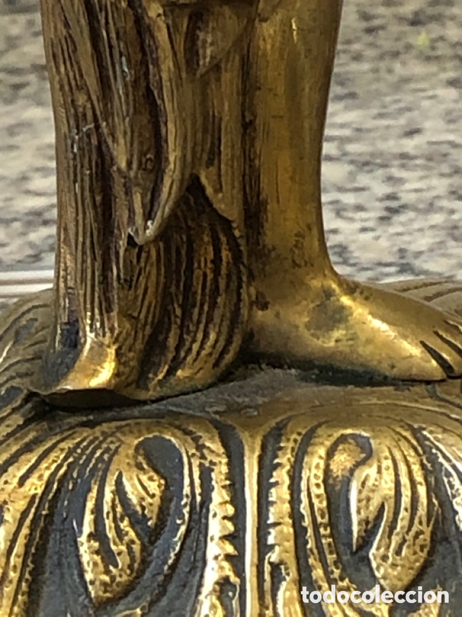 Vintage: LAMPARAS DE MESA EN BRONCE - Foto 3