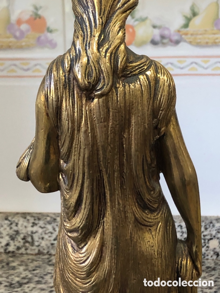 Vintage: LAMPARAS DE MESA EN BRONCE - Foto 10