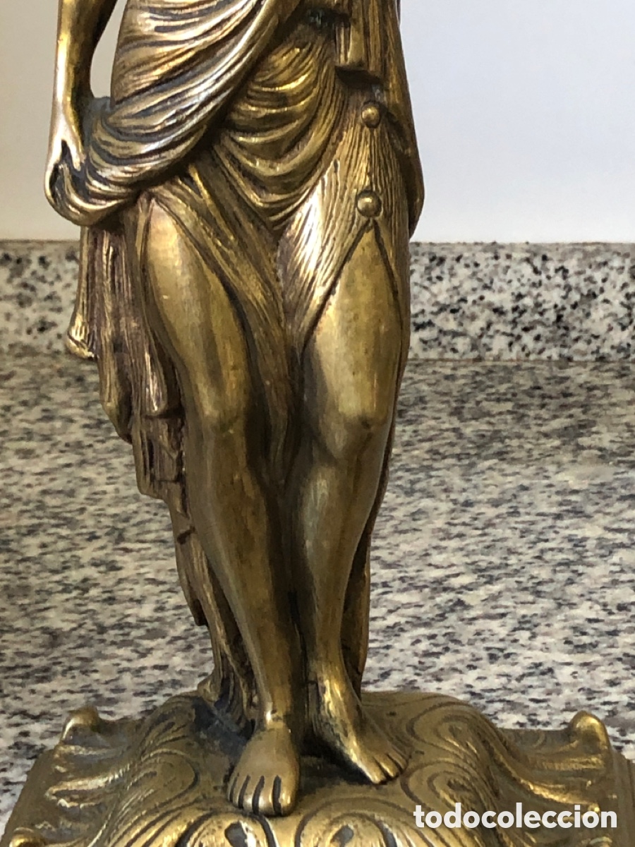 Vintage: LAMPARAS DE MESA EN BRONCE - Foto 17