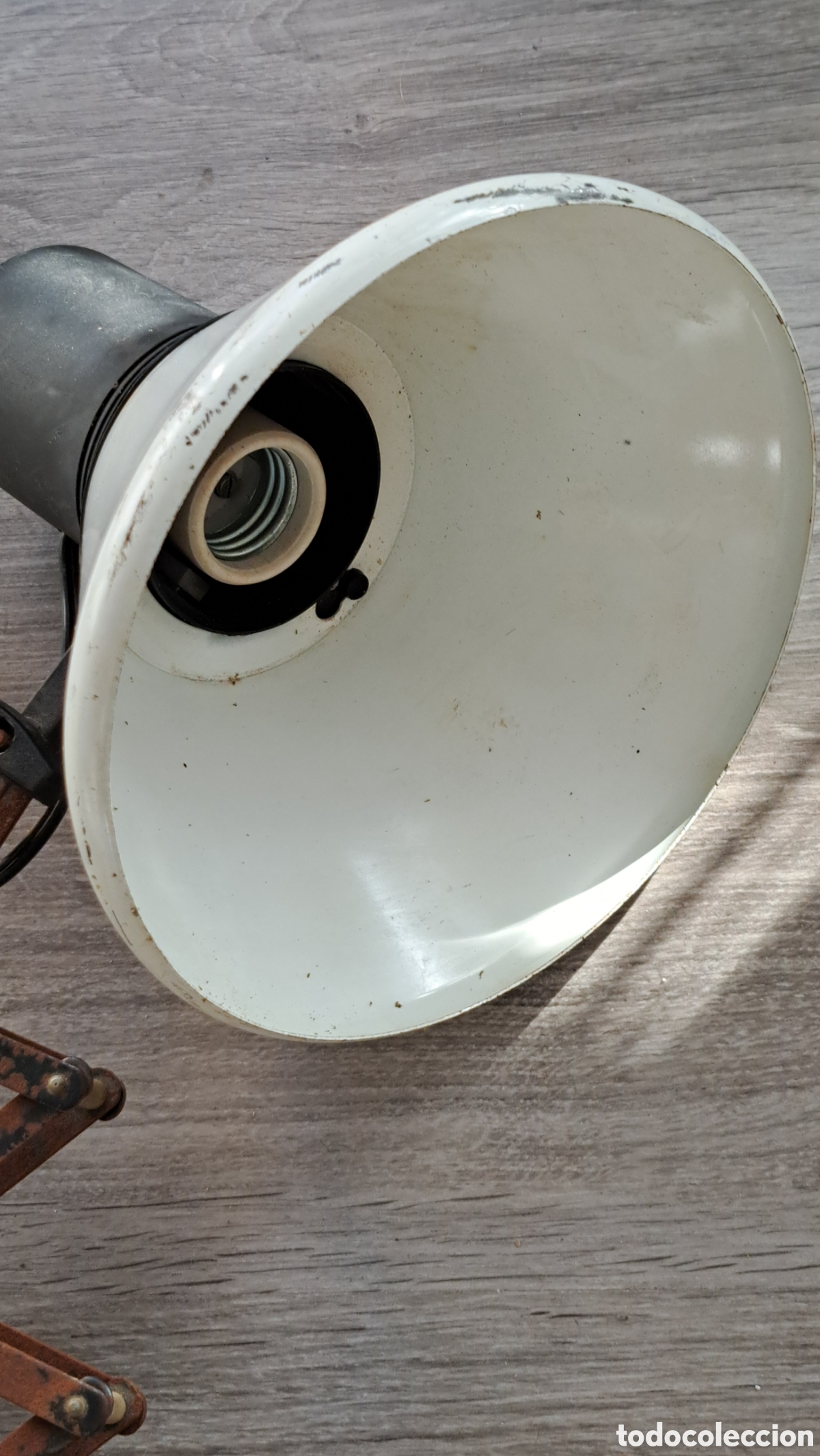 Vintage: Antigua l&aacute;mpara acorde&oacute;n flexo extensible - Foto 2