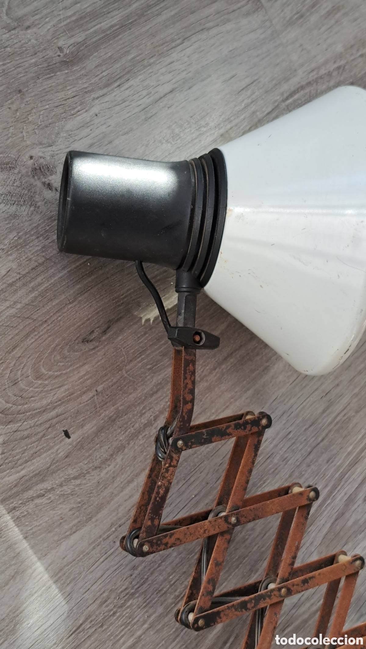 Vintage: Antigua l&aacute;mpara acorde&oacute;n flexo extensible - Foto 3