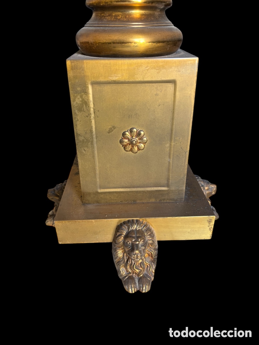 Vintage: Gran l&aacute;mpara en bronce siglo XIX - Foto 4