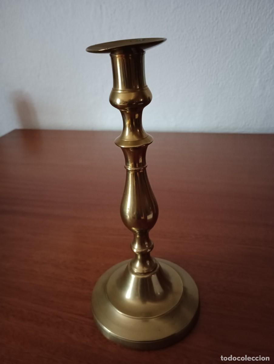 Vintage: ANTIGUO CANDELABRO DE BRONCE - Foto 2