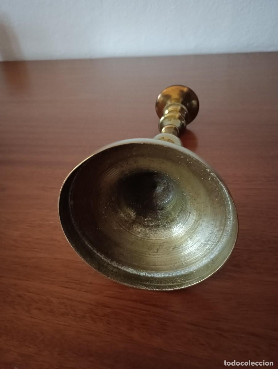 Vintage: ANTIGUO CANDELABRO DE BRONCE - Foto 8