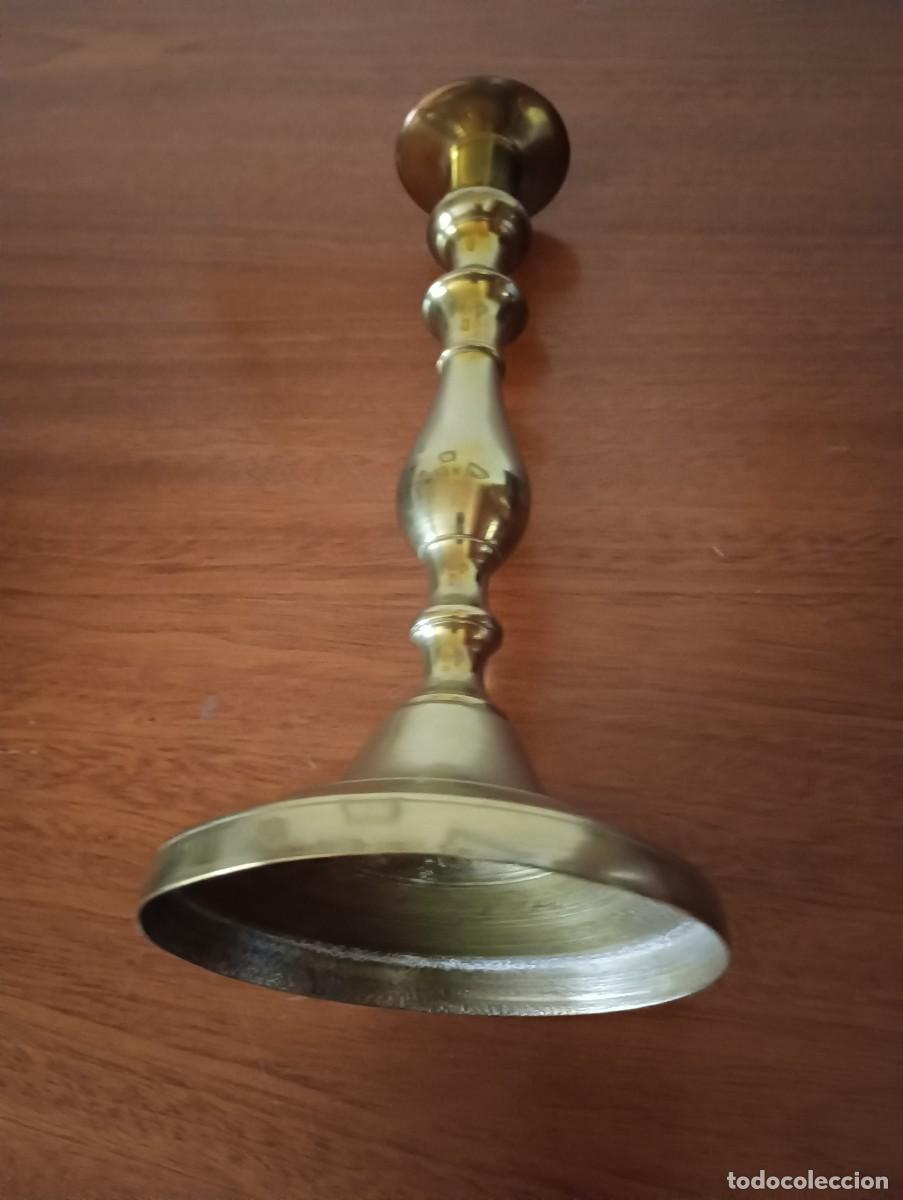 Vintage: ANTIGUO CANDELABRO DE BRONCE - Foto 9
