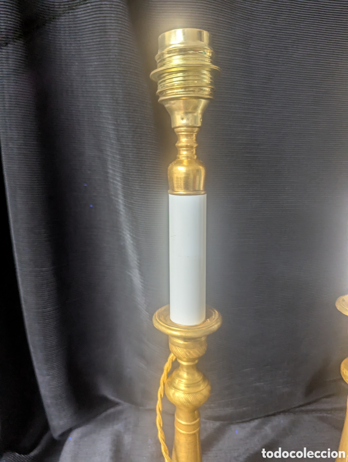 Vintage: CANDELABROS LATON ESTILO CARLOS X - Foto 4