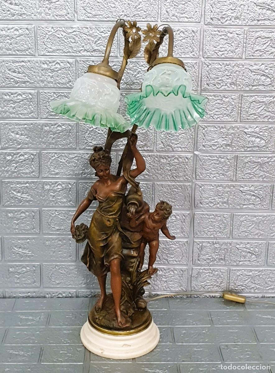 Vintage: Lampara de sobremesa Art Deco - Foto 2