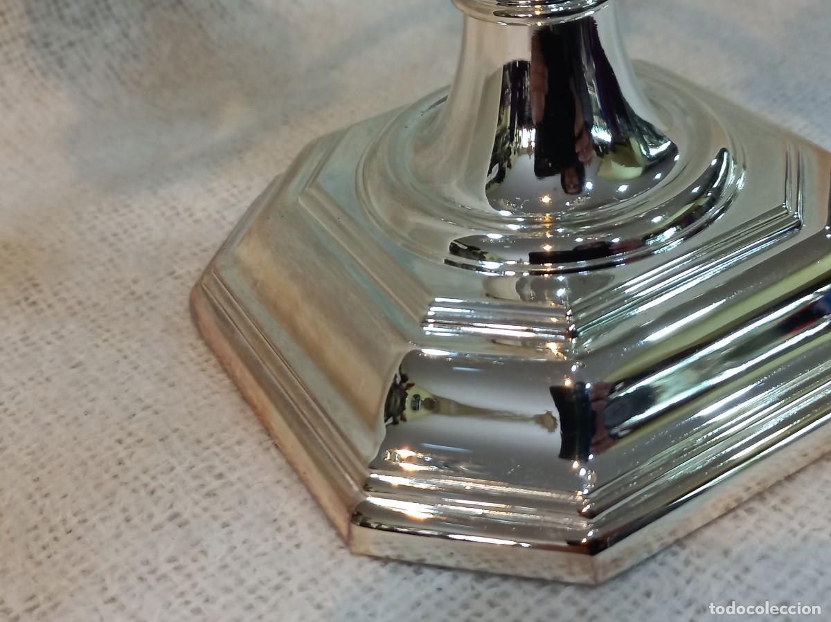 Vintage: PAREJA DE CANDELABROS &uml;SILVER PLATEED&uml; (cinco velas) - Foto 14