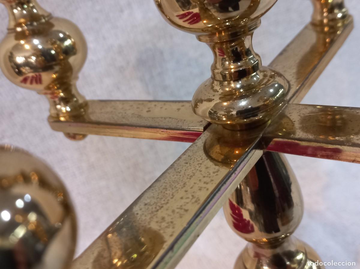 Vintage: CANDELABRO (5 velas) BRONCE - Foto 7
