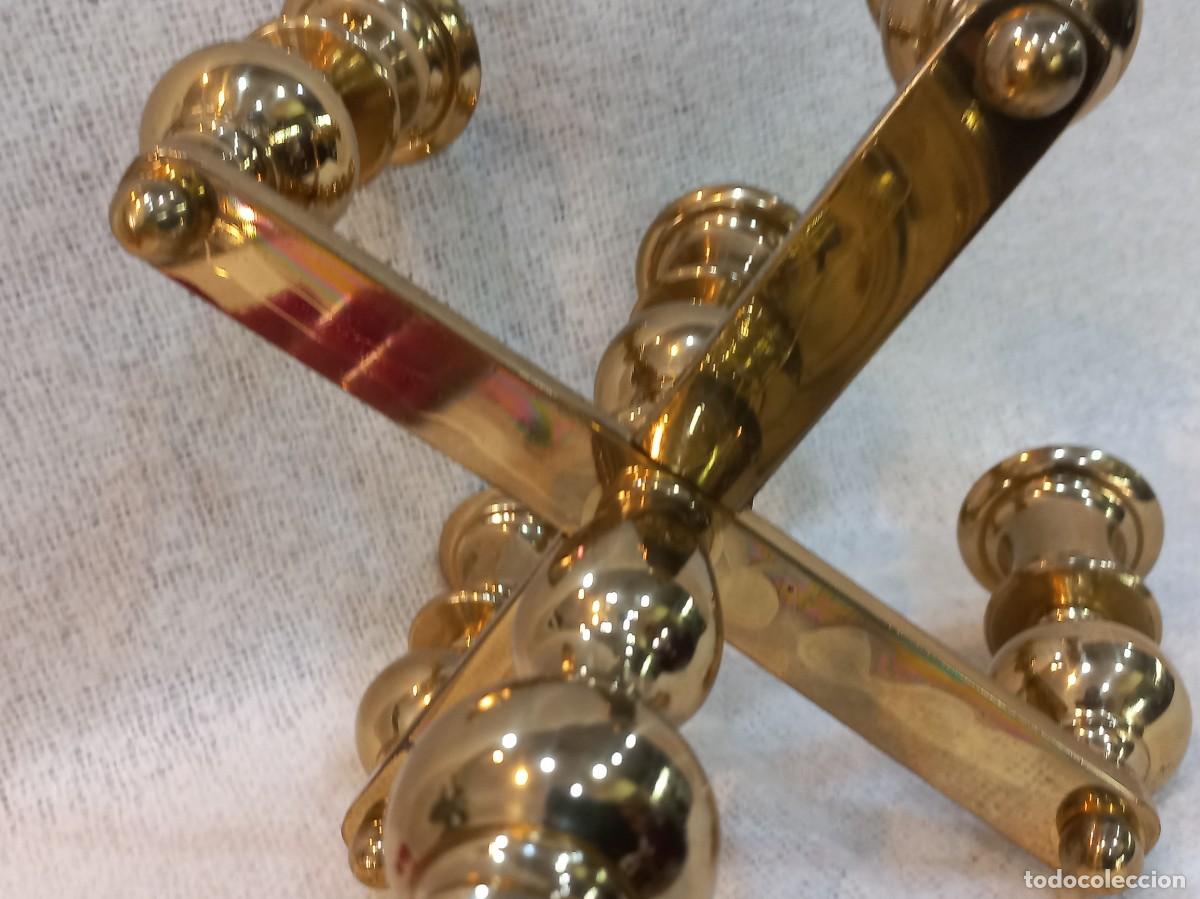 Vintage: CANDELABRO (5 velas) BRONCE - Foto 9