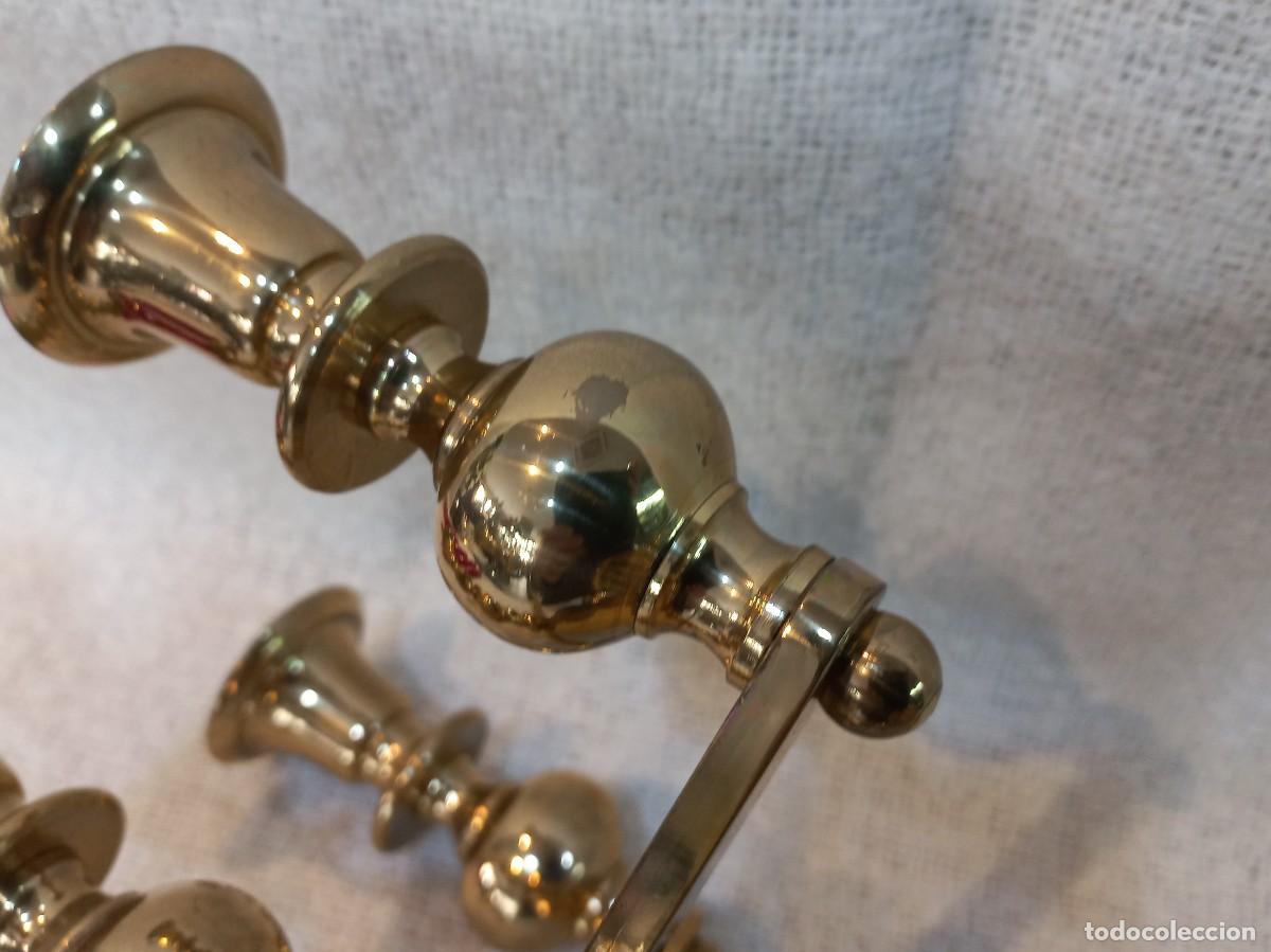 Vintage: CANDELABRO (5 velas) BRONCE - Foto 11