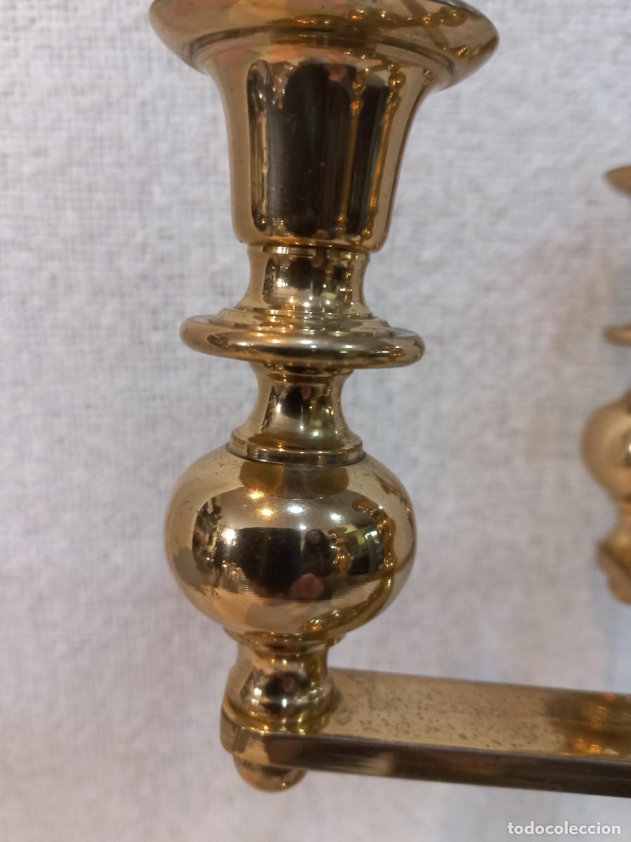 Vintage: CANDELABRO (5 velas) BRONCE - Foto 12