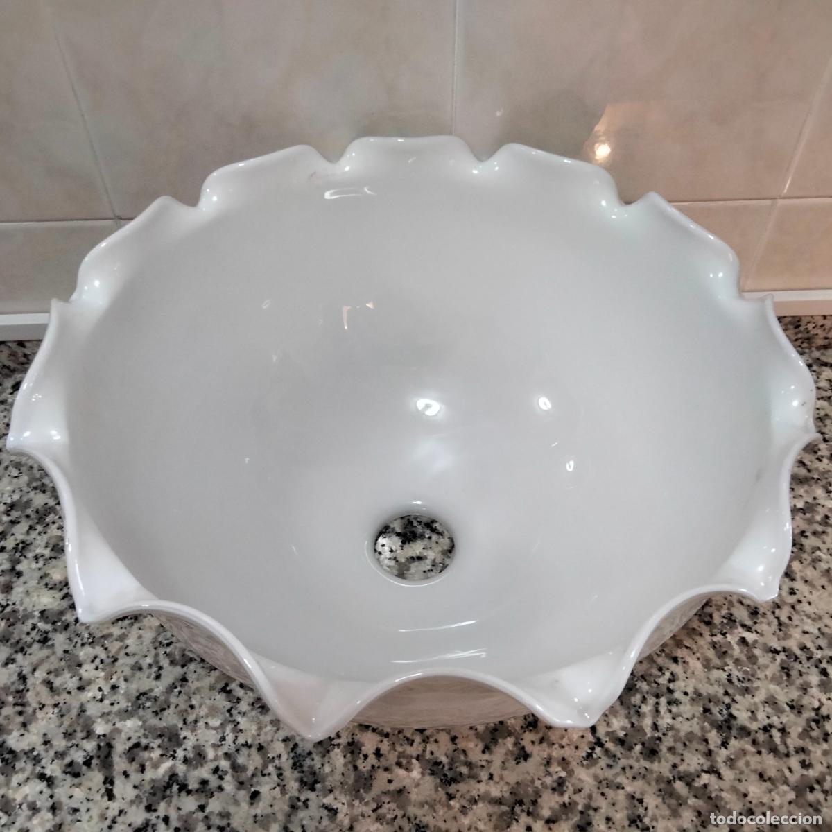 Vintage: Tulipa de Opalina Blanca Para L&aacute;mpara de Techo. - Foto 5