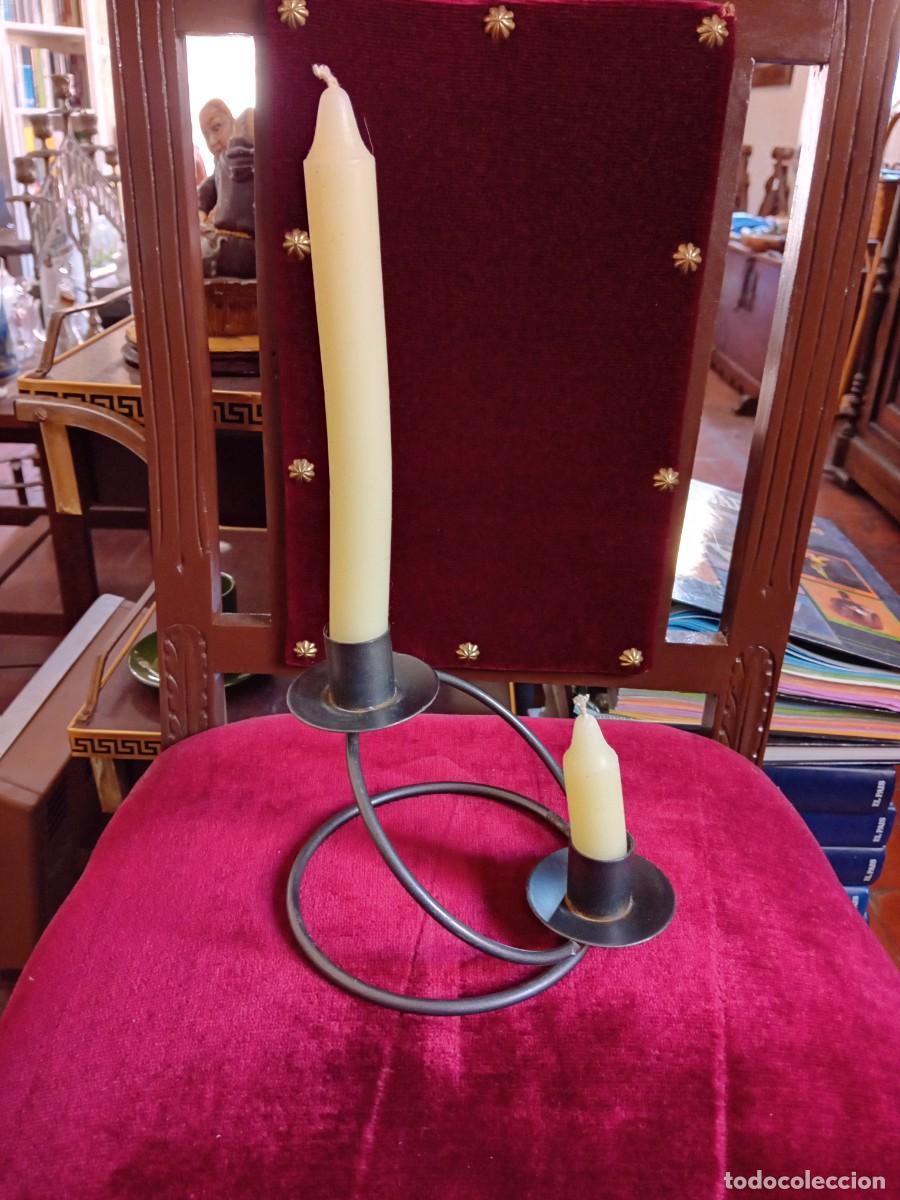 Vintage: Candelabro de hierro vintage - Foto 2
