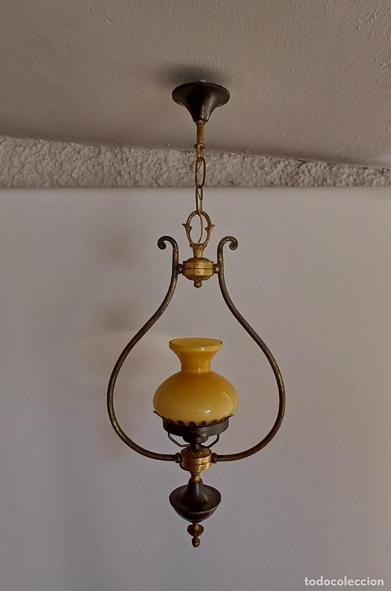Vintage: L&aacute;mpara de techo de estilo quinqu&eacute; - Foto 1