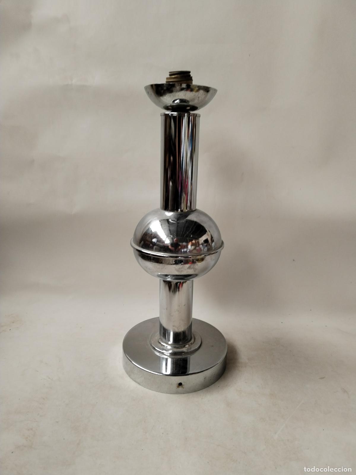 Vintage: lampara vintage de metal cromado - Foto 5