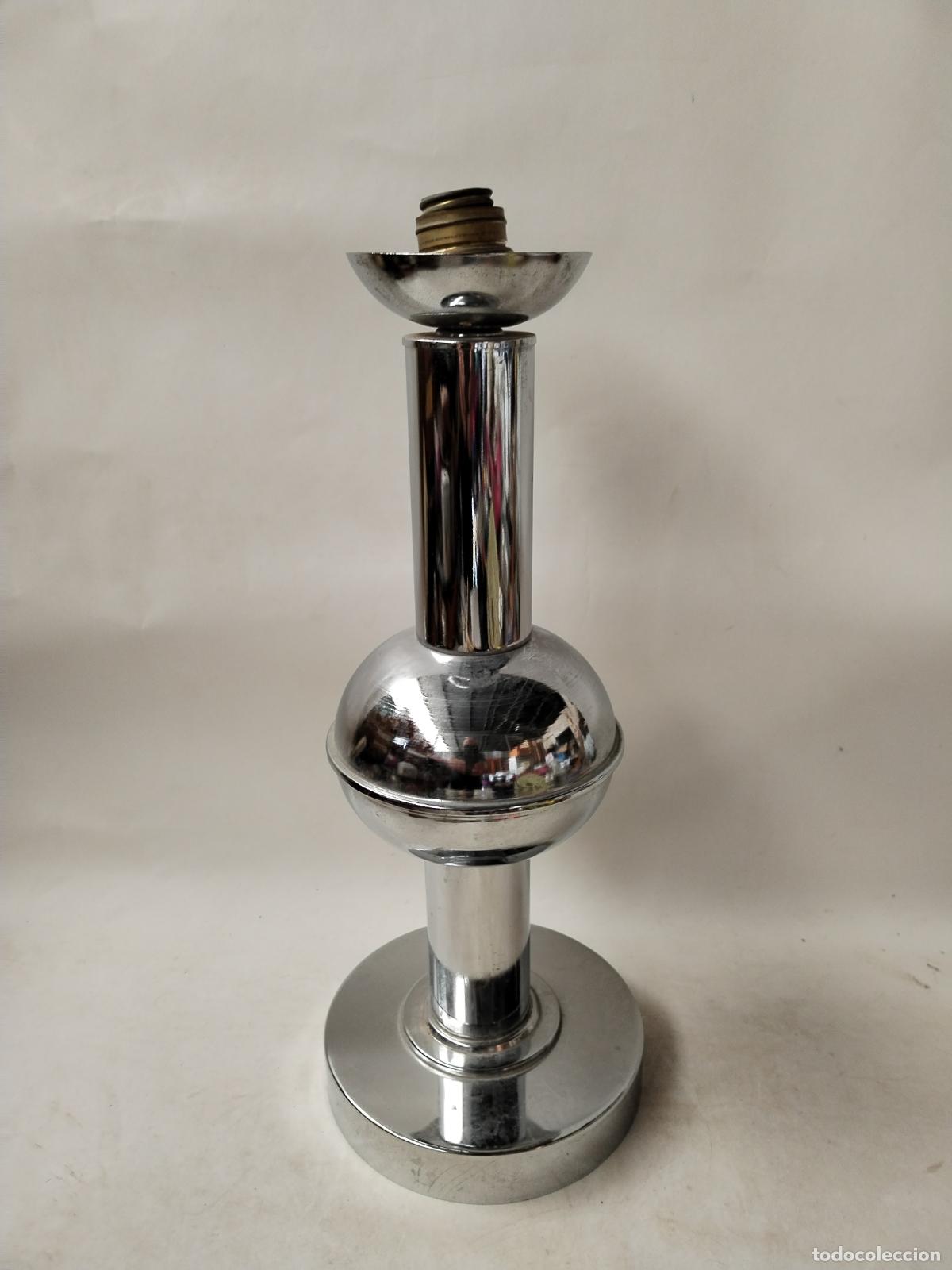 Vintage: lampara vintage de metal cromado - Foto 1