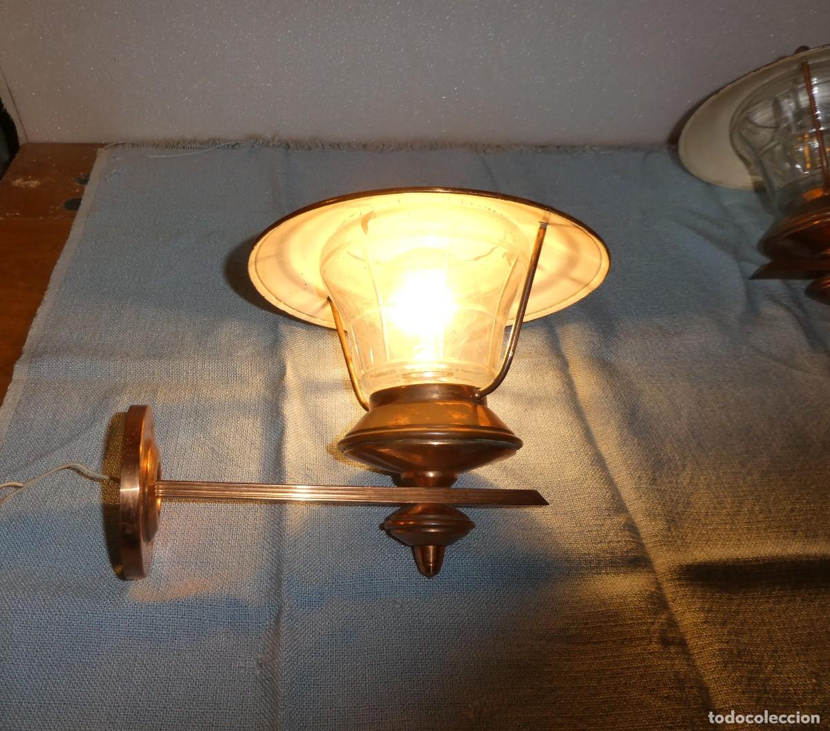 Vintage: APLIQUES DE COBRE Y CRISTAL - Foto 2
