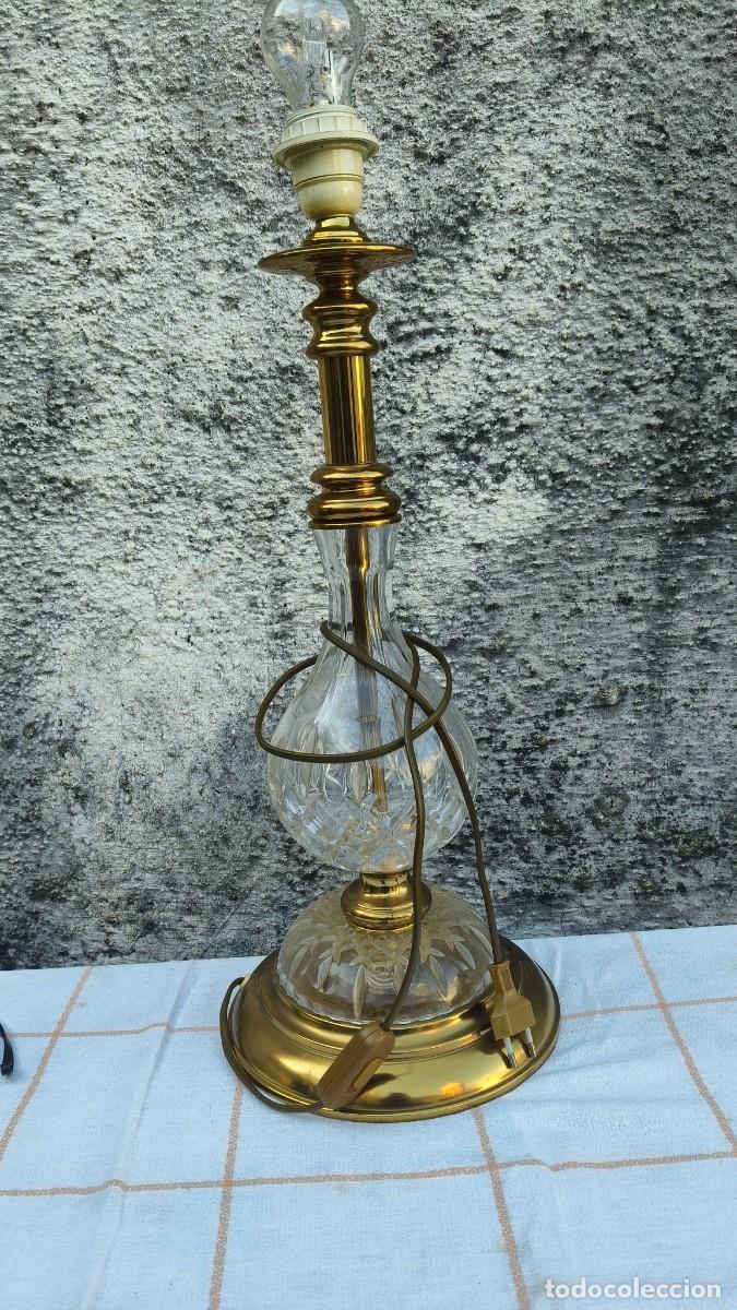 Vintage: Lampe cristal et laiton 1979 - Foto 1
