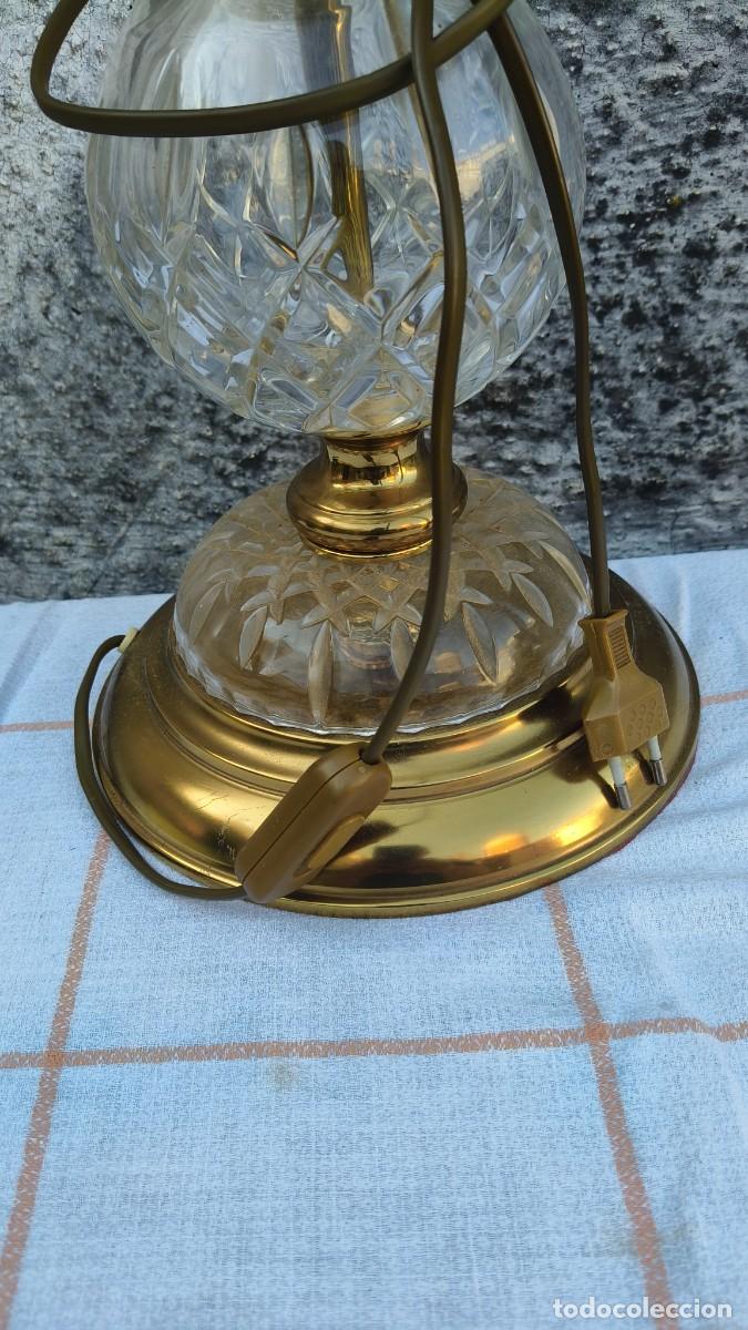 Vintage: Lampe cristal et laiton 1979 - Foto 4