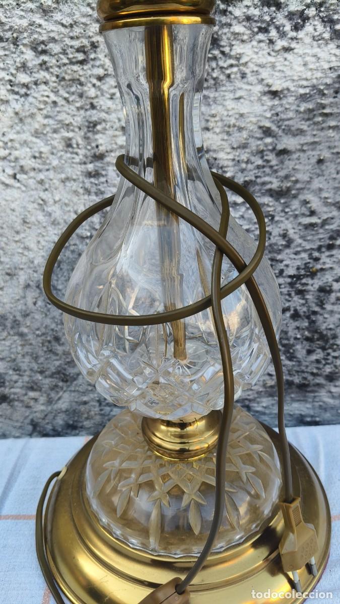 Vintage: Lampe cristal et laiton 1979 - Foto 5