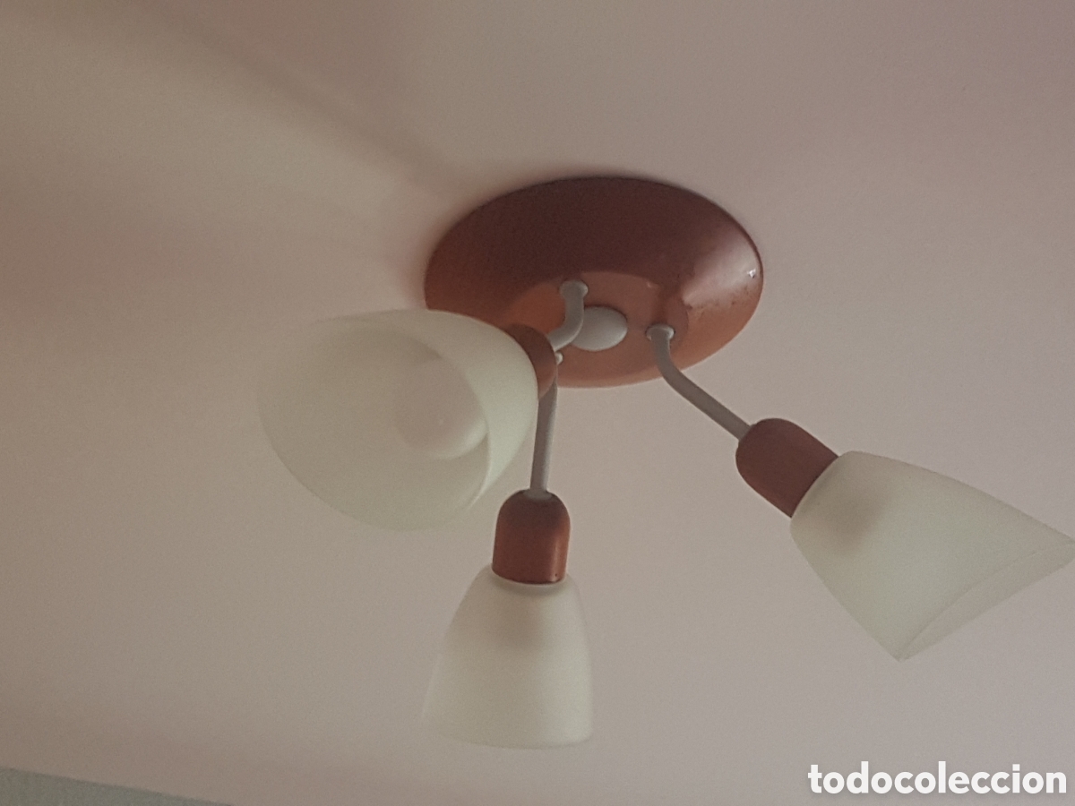 Vintage: L&aacute;mpara de techo VINTAGE tres brazos - Foto 1