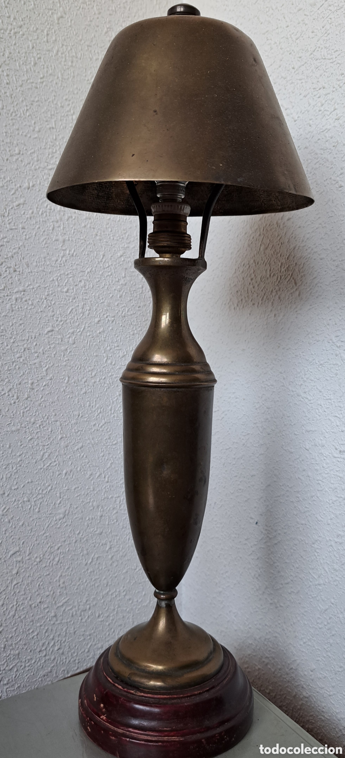 Vintage: l&aacute;mpara vintage de metal - Foto 1
