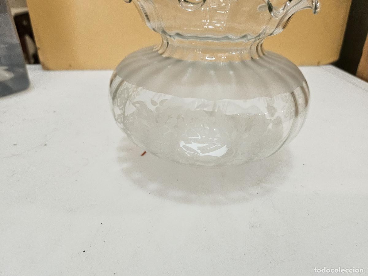 Vintage: tulipa de cristal de lampara - Foto 2