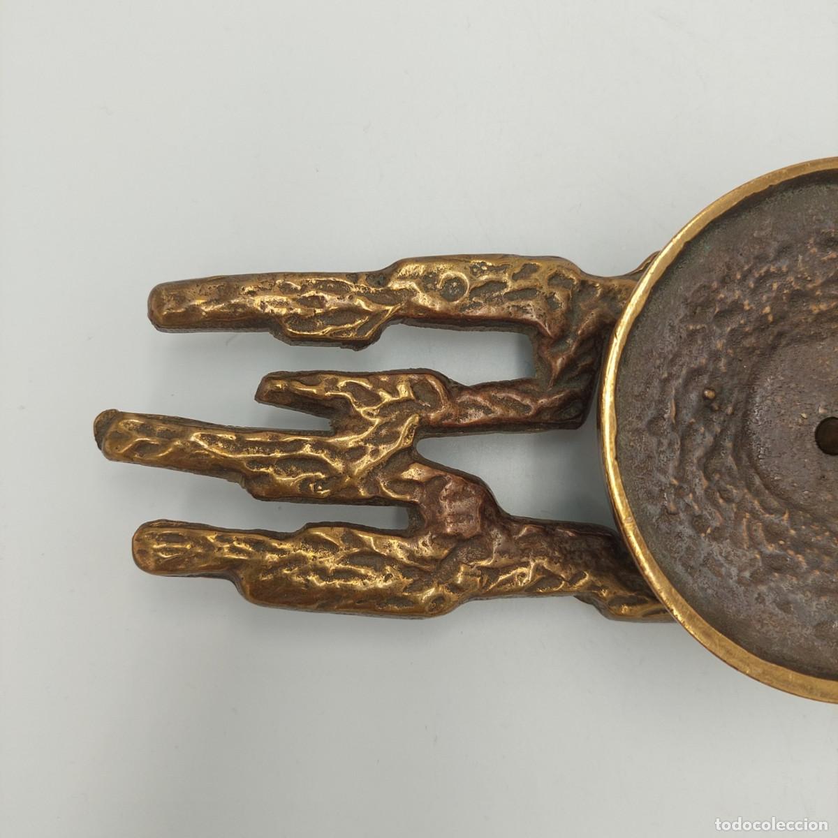 Vintage: Candelabro de bronce brutalista - Foto 3