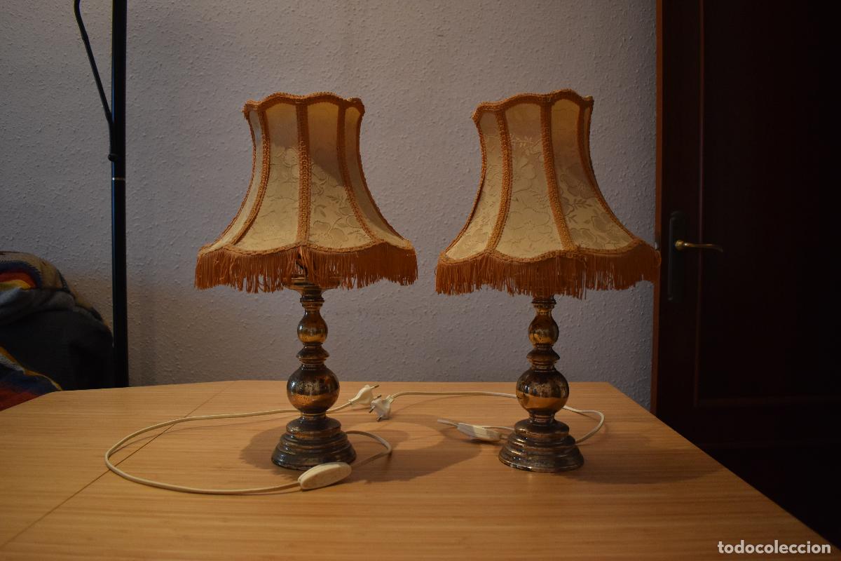Vintage: L&aacute;mparas de mesa fracesas antiguas - Foto 1