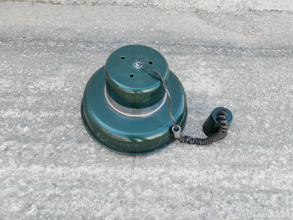 Vintage: lampara vintage verde de metal - Foto 7