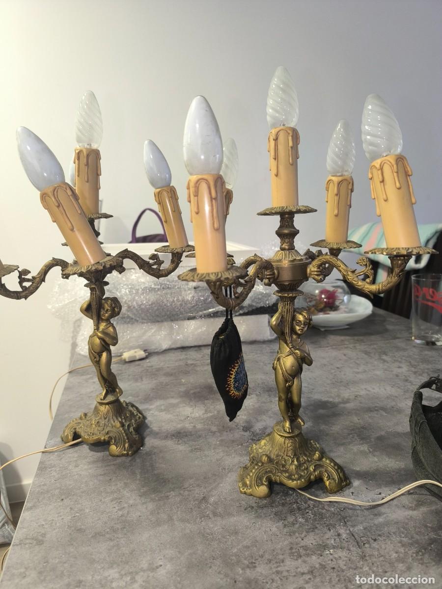 Vintage: Candelabros de bronce - Foto 1