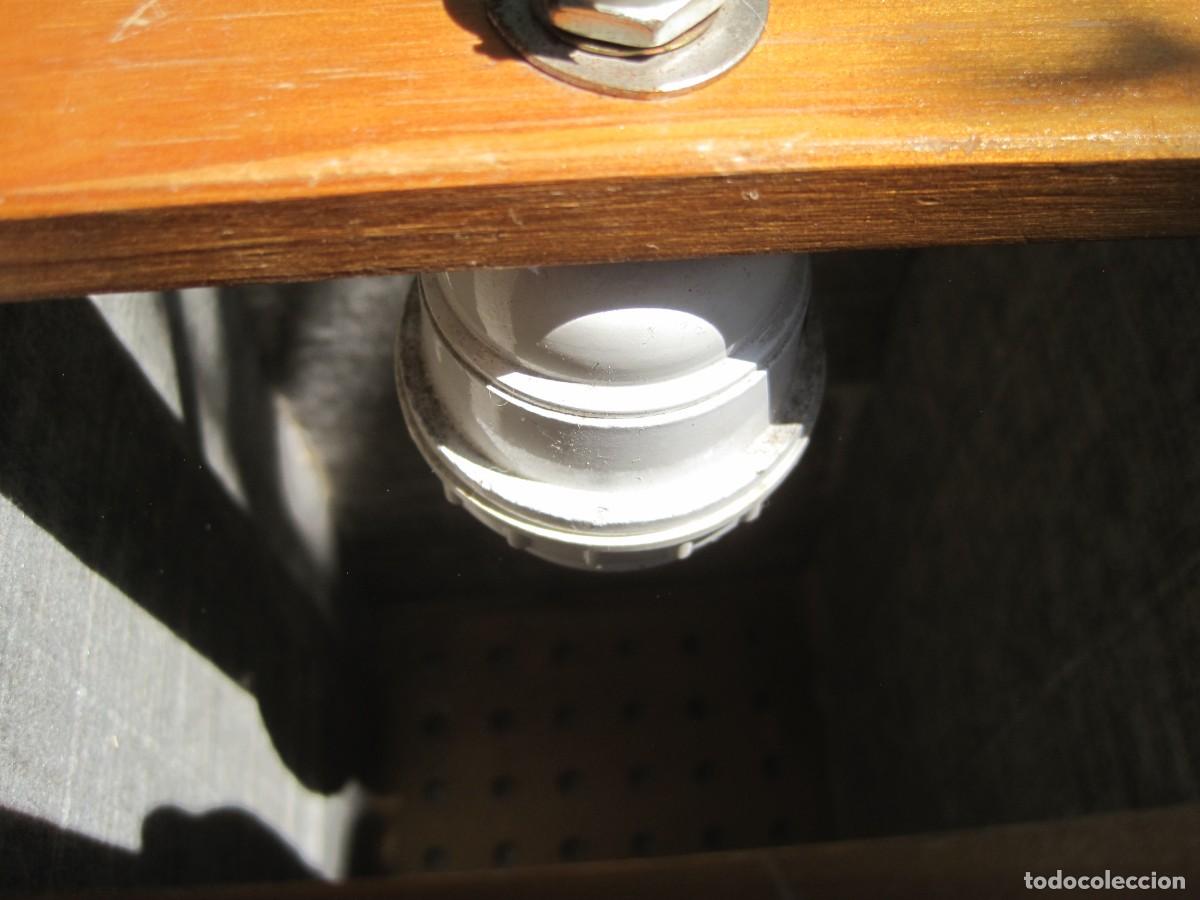 Vintage: L&Aacute;MPARA DE TECHO JAPONESA - MADERA Y BAMB&Uacute; - Foto 8