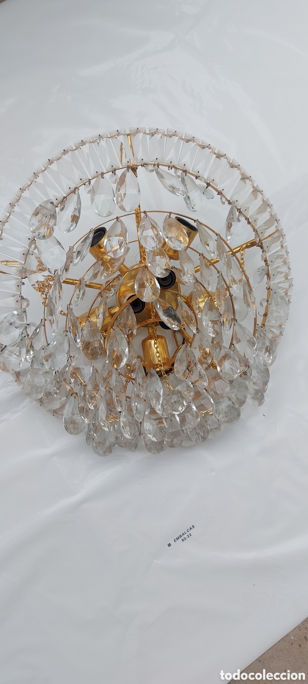 Vintage: Preciosa lampara de techo de Rafael Tormo. Elegante y sofisticada - Foto 4