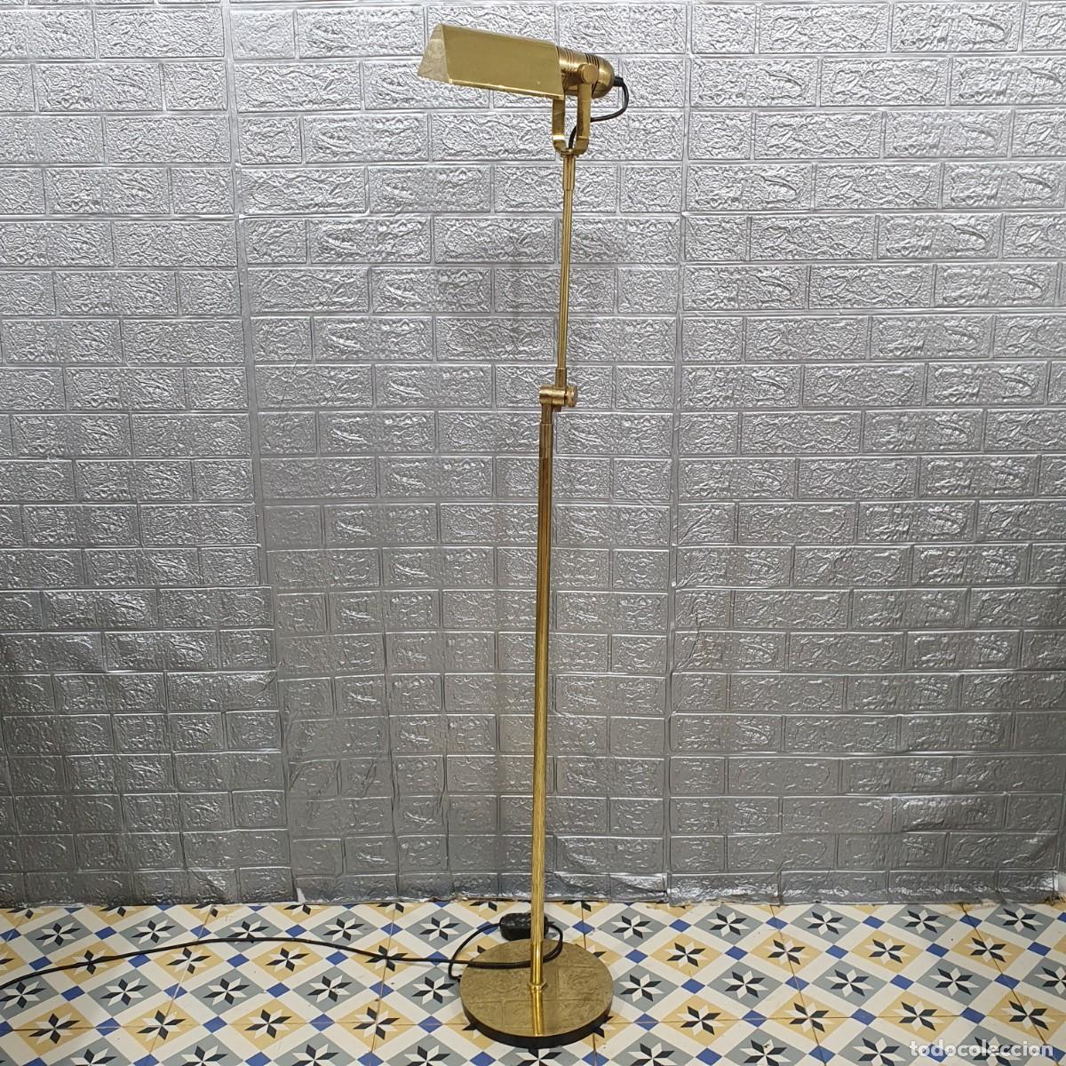 Vintage: Lampara vintage de lat&oacute;n regulable abatible - Foto 3