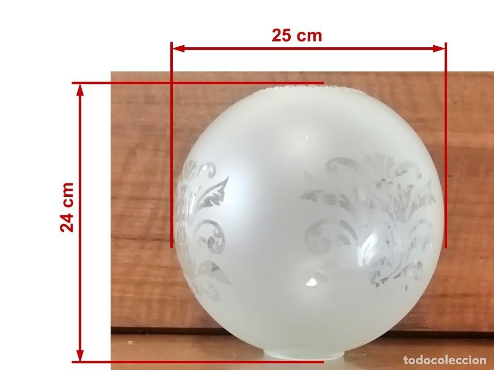 Vintage: CRISTAL ESF&Eacute;RICO PARA L&Aacute;MPARA - Foto 2