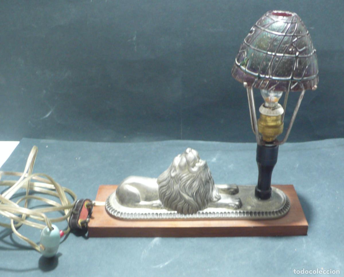 Vintage: PEQUE&Ntilde;A LAMPARA DE MESA - Foto 3