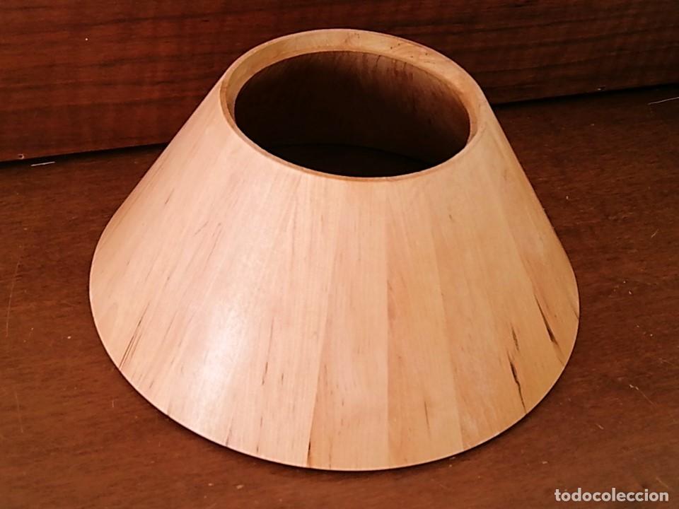 Vintage: PANTALLA DE MADERA TROPICAL - Foto 1