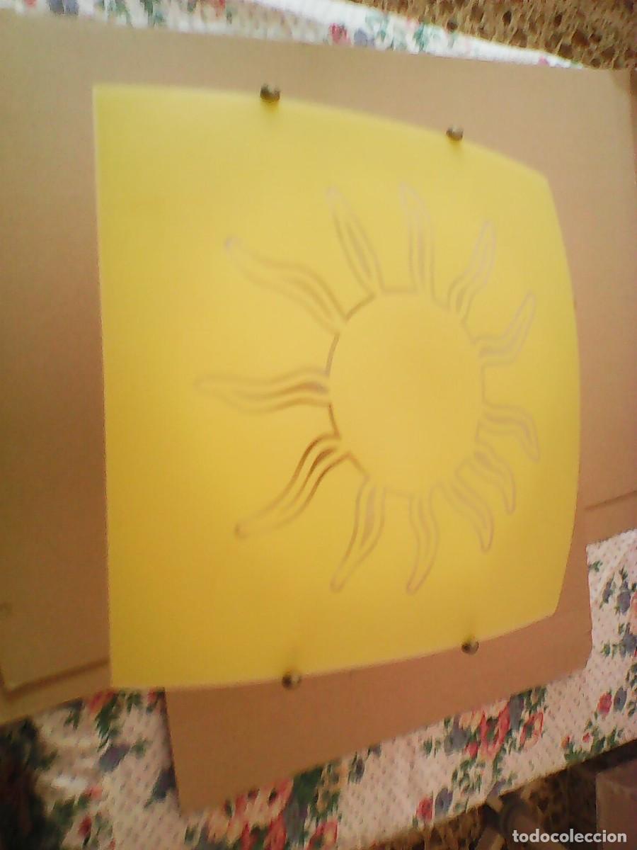 Vintage: lampara de techo con un sol - Foto 1