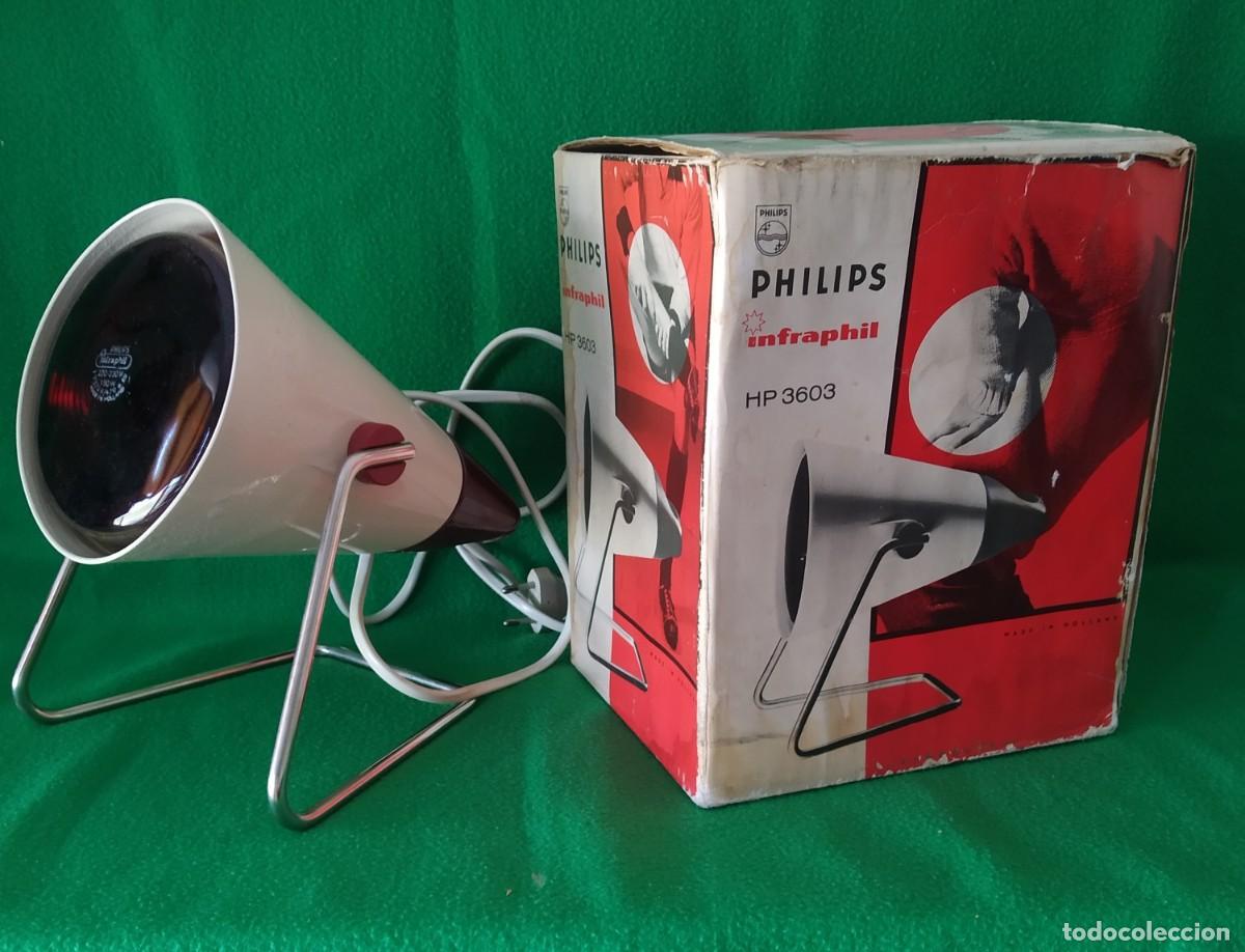 Vintage: L&aacute;mpara de sobremesa modelo &rdquo;Infraphil HP 3603&rdquo;. PHILIPS. HOLANDA. - Foto 1