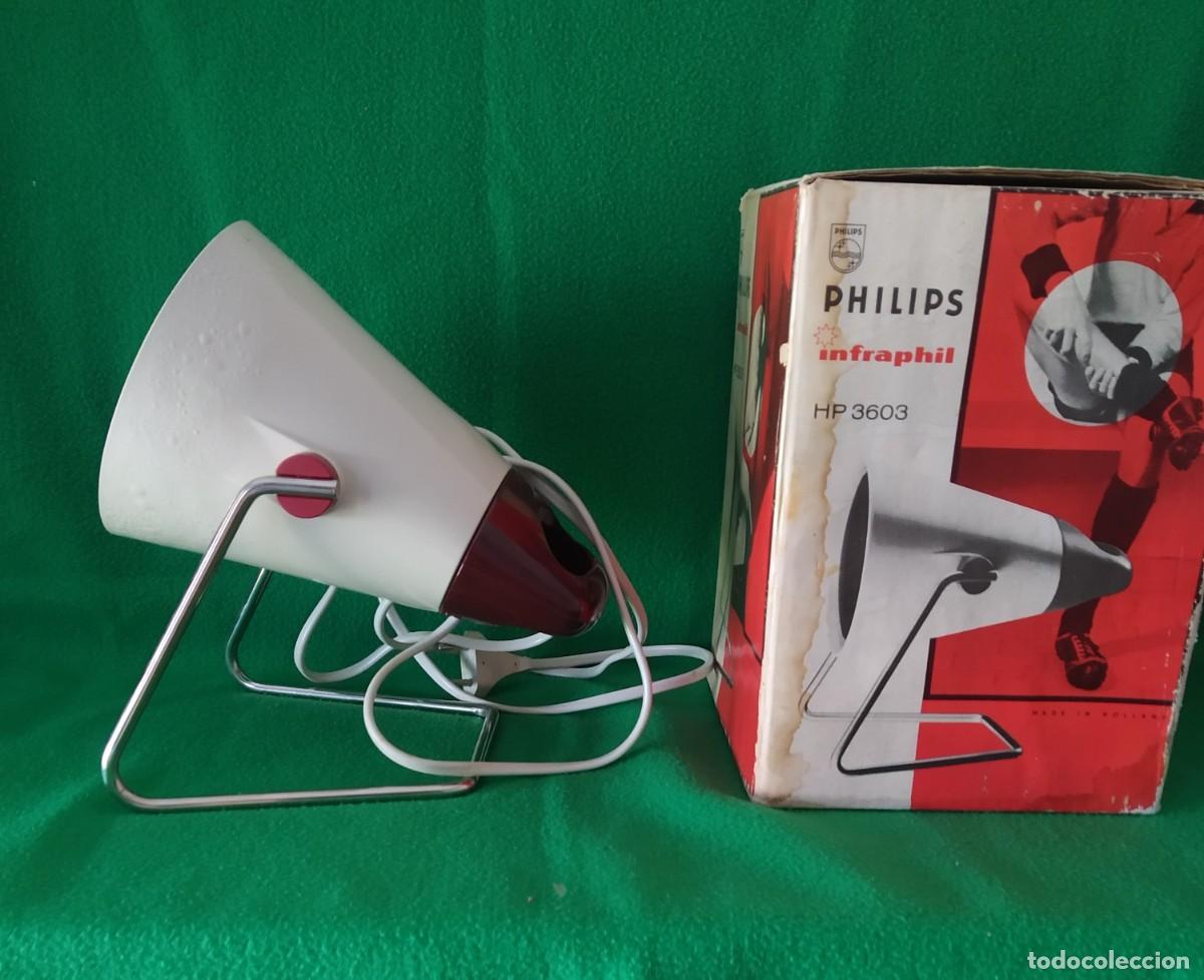 Vintage: L&aacute;mpara de sobremesa modelo &rdquo;Infraphil HP 3603&rdquo;. PHILIPS. HOLANDA. - Foto 2