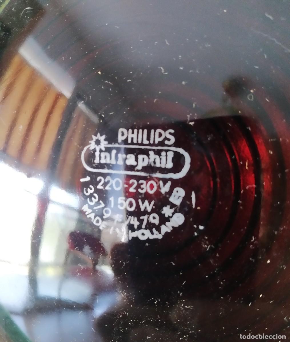 Vintage: L&aacute;mpara de sobremesa modelo &rdquo;Infraphil HP 3603&rdquo;. PHILIPS. HOLANDA. - Foto 5
