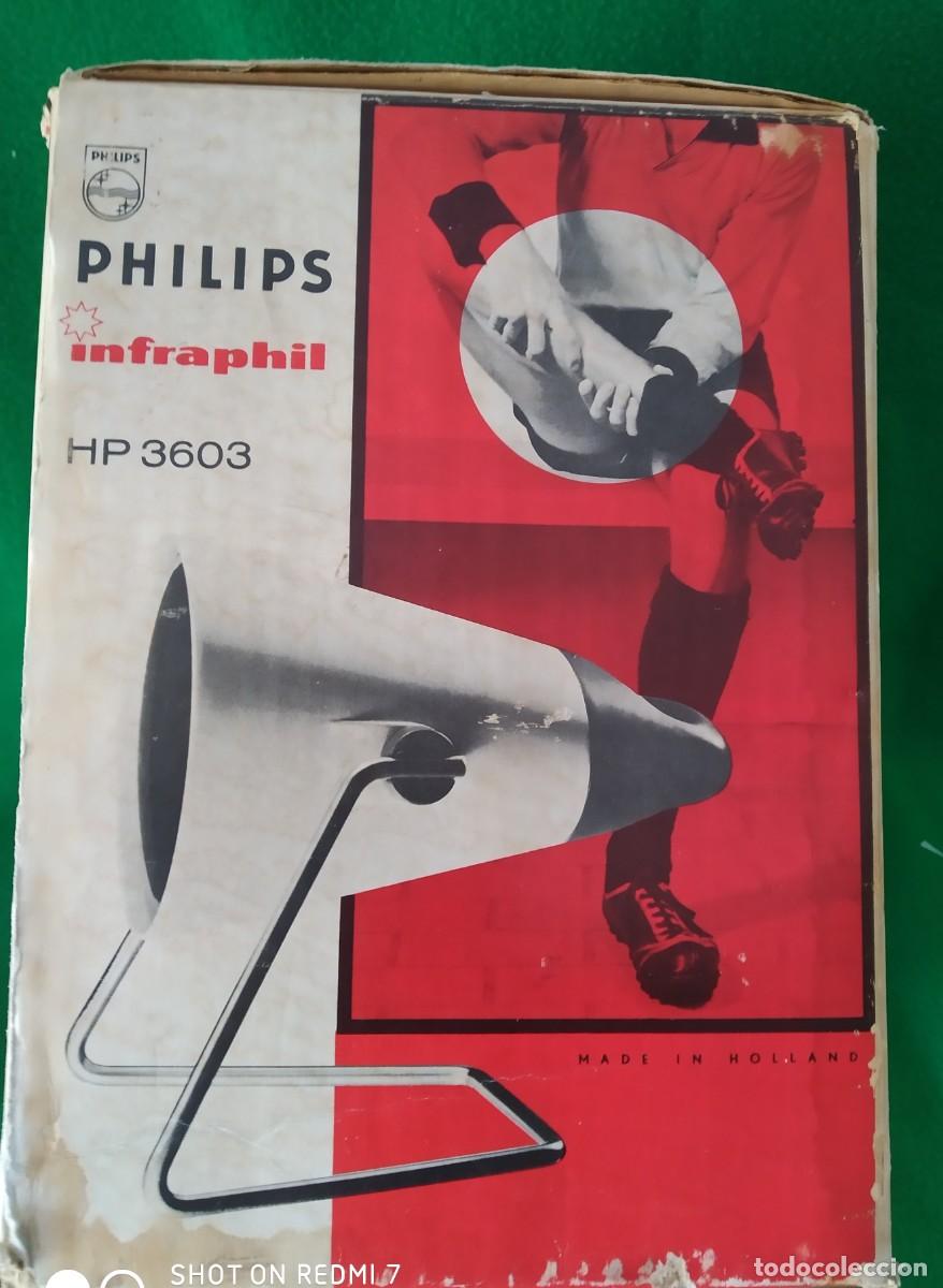 Vintage: L&aacute;mpara de sobremesa modelo &rdquo;Infraphil HP 3603&rdquo;. PHILIPS. HOLANDA. - Foto 19