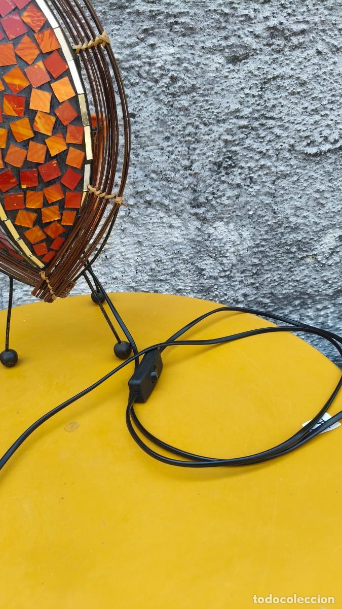 Vintage: Lampe vitraux et fer forg&eacute; vintage - Foto 4